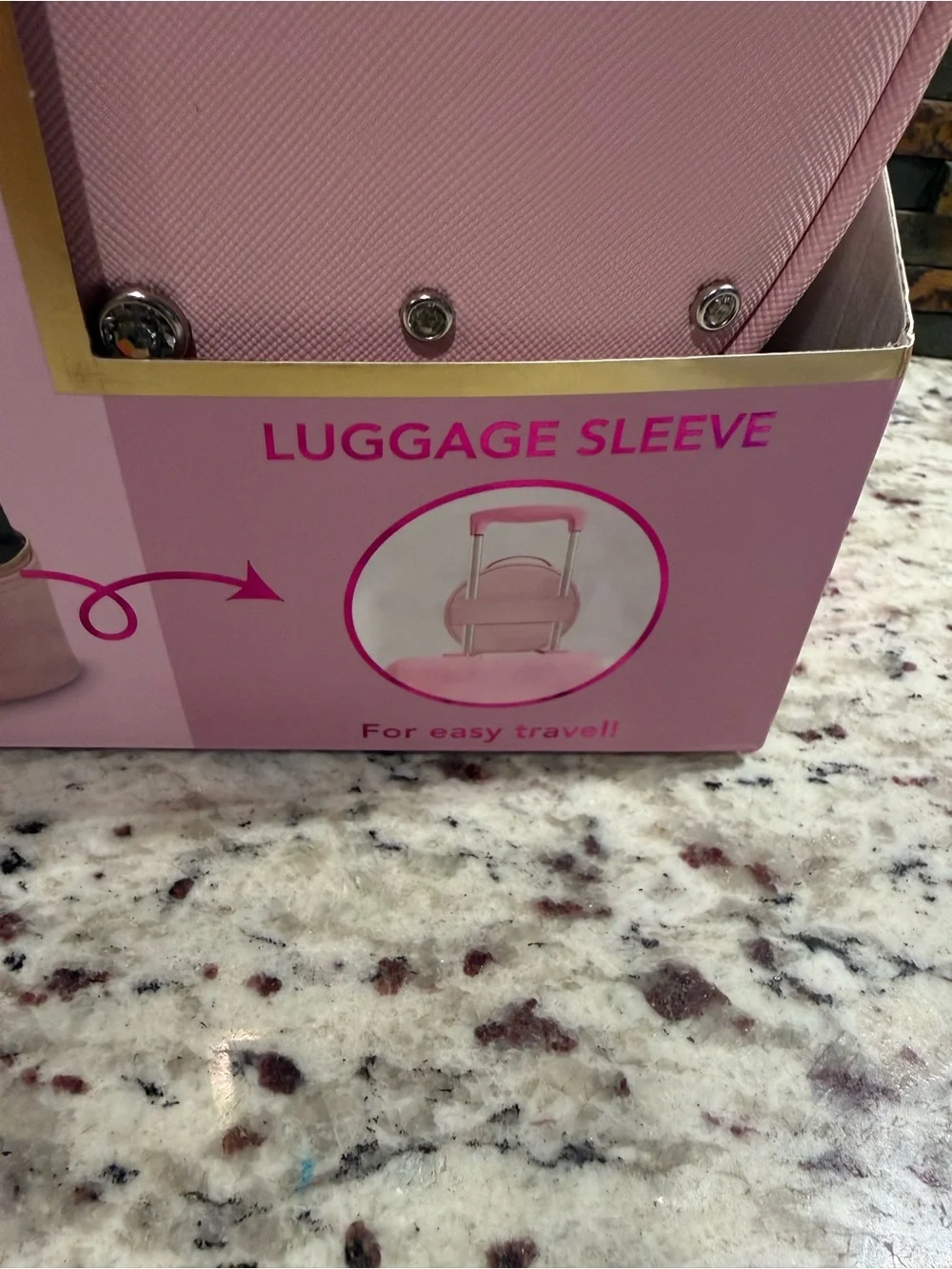 Pink LED Travel Makeup Vanity Bag